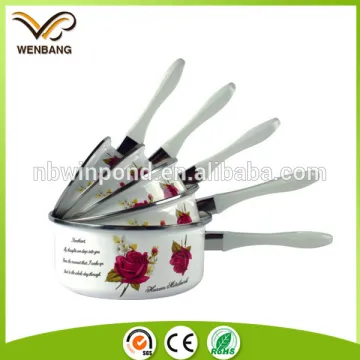 non-stick cookware pans, home applicance enamel sauce pan sets