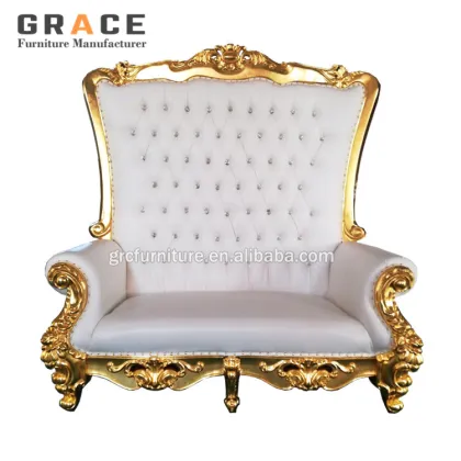 Factory Price Luxury King Gold Royal Throne Chairs