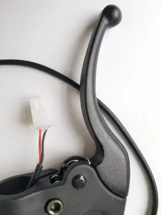 Electric bicycle brake handle combination
