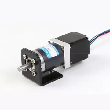 28GP-28ST NEMA11 Stepper Motor with Planetary Gearbox, 1.8° Hybrid DC Motor and Bracket: 28mm Worm Gear Reducer