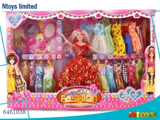 6461038 HOT SELLING BIG VINY DOLL SET WITH NICE DRESS FOR GIRL