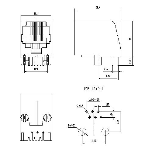 ATRJ5721-6P6C-X-A-X