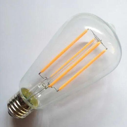long led filament bulb ST64 clear glass LED lighting lamp