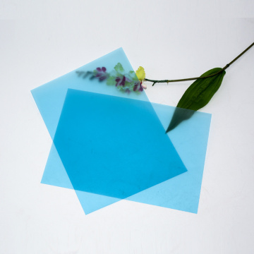 Eco-Friendly Light Blue Transparent PVC Sheets - Ideal for Graphic & Advertising Prints