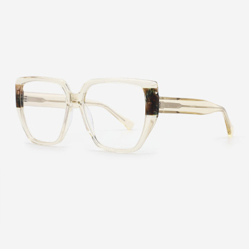 Square Laminated Acetate Women's Optical Frames 23A3081