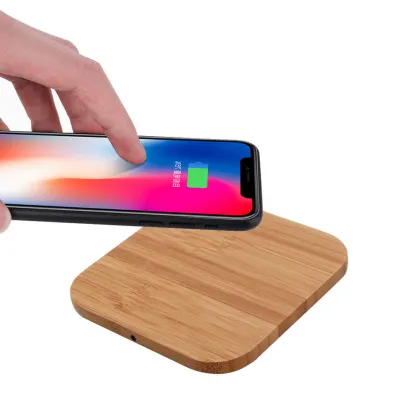 Bamboo Wood Wireless Charger For Iphone/Samsung