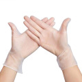 Przezroczyste rękawiczki jednorazowego użytku z pcv