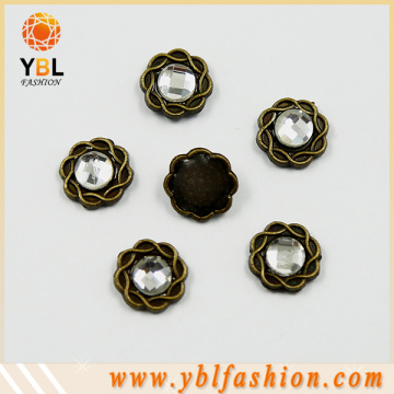 Hotfix Flower Convex Crystal Resin Stone for Garments