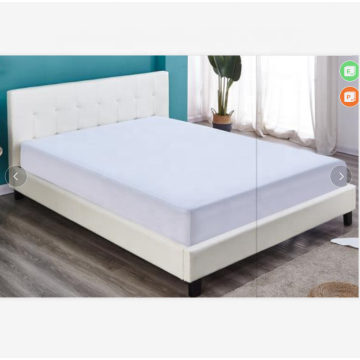 Diseño moderno marco de cama de madera blanca