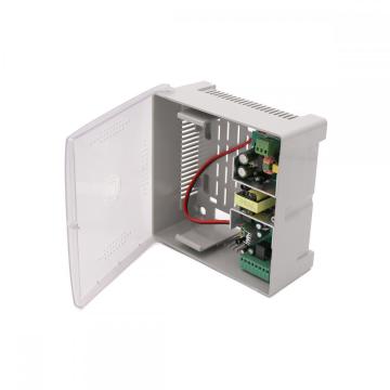 แหล่งจ่ายไฟกล้องวงจรปิดแบบกล่องพลาสติก 12V