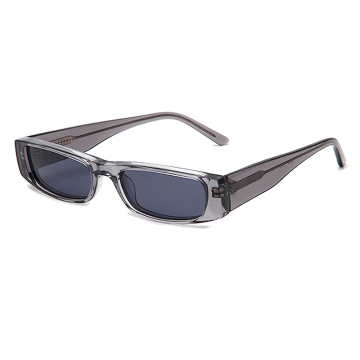 Y2K Style Transparent Rectangle Acetate Sunglasses