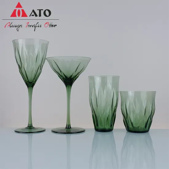 Crystal Green wine glass goblet wine glasses set