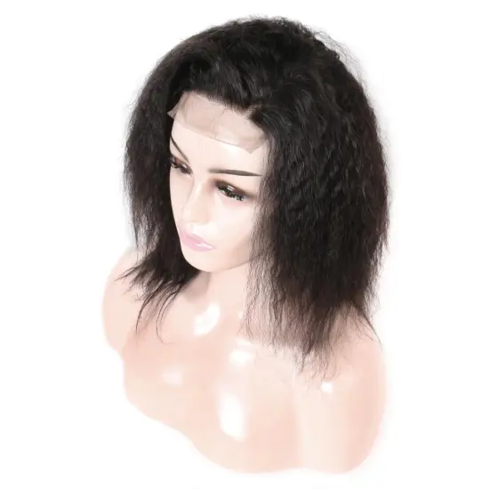 Indian Kinky Straight Wig Short Human Hair Wig For Black Women,Raw Indian Hair Full lace Wigs Wholesale,Wigs For White Women