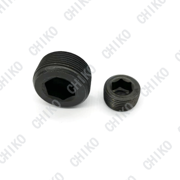 Enchufes roscados DIN 906 - BSP, enchufe de tornillo hexagonal cónico npt, enchufe de aceite de acero al carbono