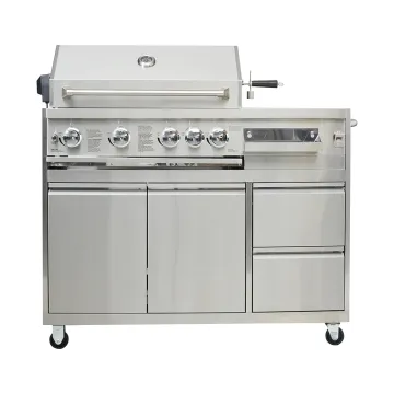 Hyxion  steel tabletop portable bbq grill bbq gas edelstahl chicken oven wholesale gas grills