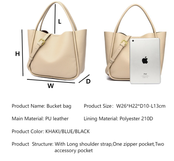 Fashionable Women's Bucket Bag 2025