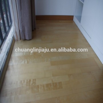 Wheat Color Wire Brushed maple solid wooden hardwood flooring