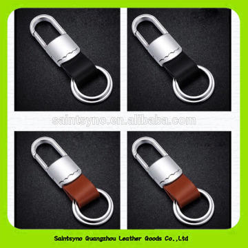 2016 Custom printed logo genuine leather car key chain 15124