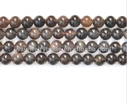 Natural ice Obsidian loose beads Obsidian semi-finished products wholesale direct deal