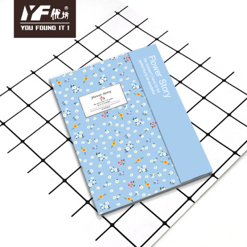 Caderno com capa magnética C5 com estilo floral personalizado