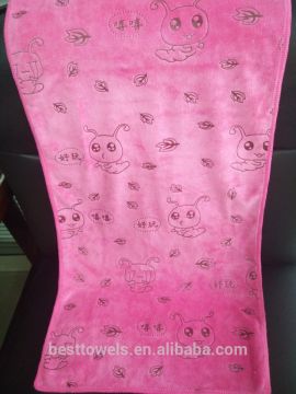 Good quality lovely solid printed microfiber face towel