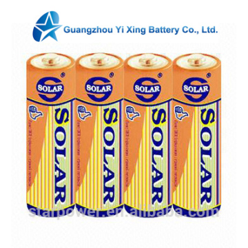 solar 1.5v r6 um-3 aa carbon dry battery