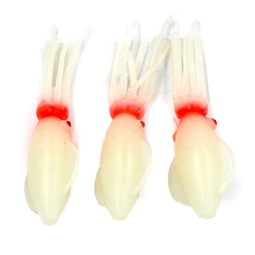 Artificial Soft Bait 115mm Fluo Octopus Lures for River and Sea Fishing