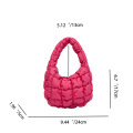 Nylon Down Padded Shopping Puffer Handbag