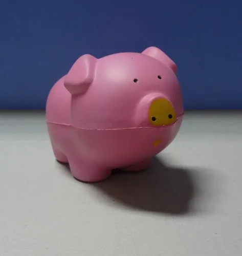 Printed PU Pig Stress Reliever Ball - Pink