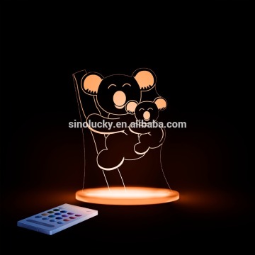 Fantasy animal series koala led night light with sensor
