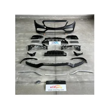 Mercedes-Benz C Class W205 LCI 2019+ to C63 AMG Front Bumper Bodykit Conversion Kit