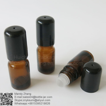 Wholesale 5ml amber glass roll on bottles
