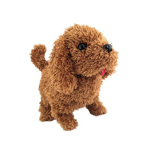 Cute sitting teddy puppy plush toy decoration