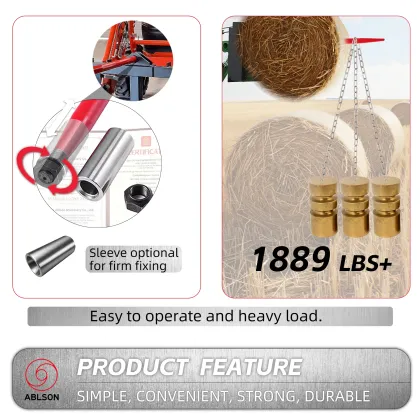 High Load Cranked Rake Bale Spear Spares and Tractor Accessories