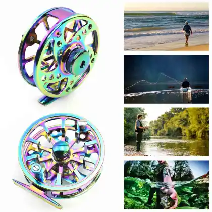 ORJD Multi Color Fly Fishing Reels Aluminum CNC Machined Large Arbor