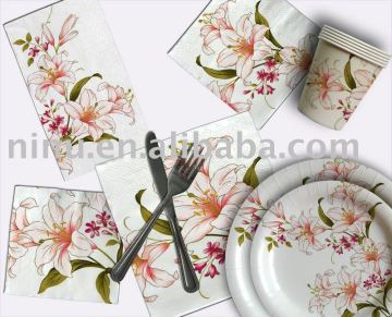 YLNL316 lunch napkin,designer paper plates