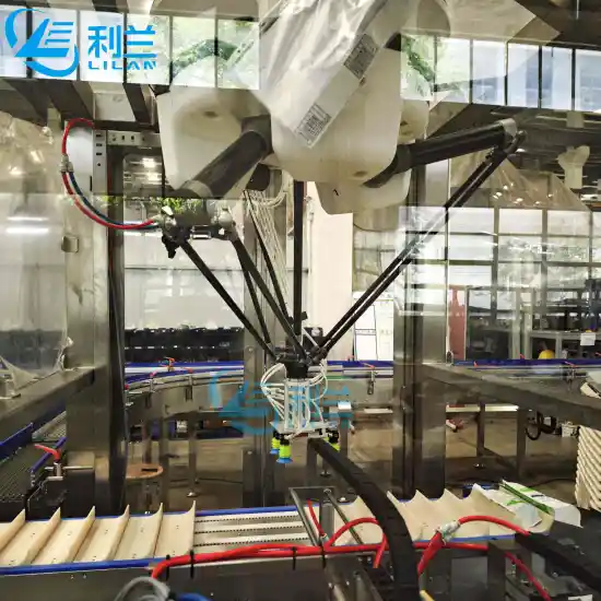 Automatic Delta Robot Case Packer for Cups, Boxes, and Bags Cartoning Machine