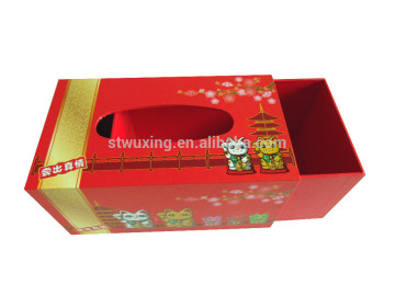 creative multi-fuction paper printed tissue box, multi-fuction box