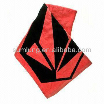 Cotton Beach Towel, Soft and Comfortable Feature, Customized Logos Available