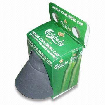 Promotional Hat with Printing Box Packing, Made of 100% Cotton Twill Fabric