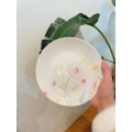 Watercolor Flower Style Afternoon Tea Dessert Plate