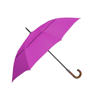 Pink lady holding umbrella