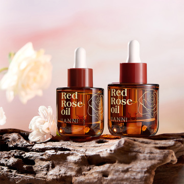 Red Rose Soothing Serum Oil for Sensitive Skin: Repairs Skin Barrier, Reduces Facial Redness & Acne, Anti-Wrinkle Natural Organic Essence Oil