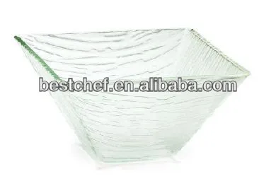 acrylic square small salad bowl fruit bowl show bowl