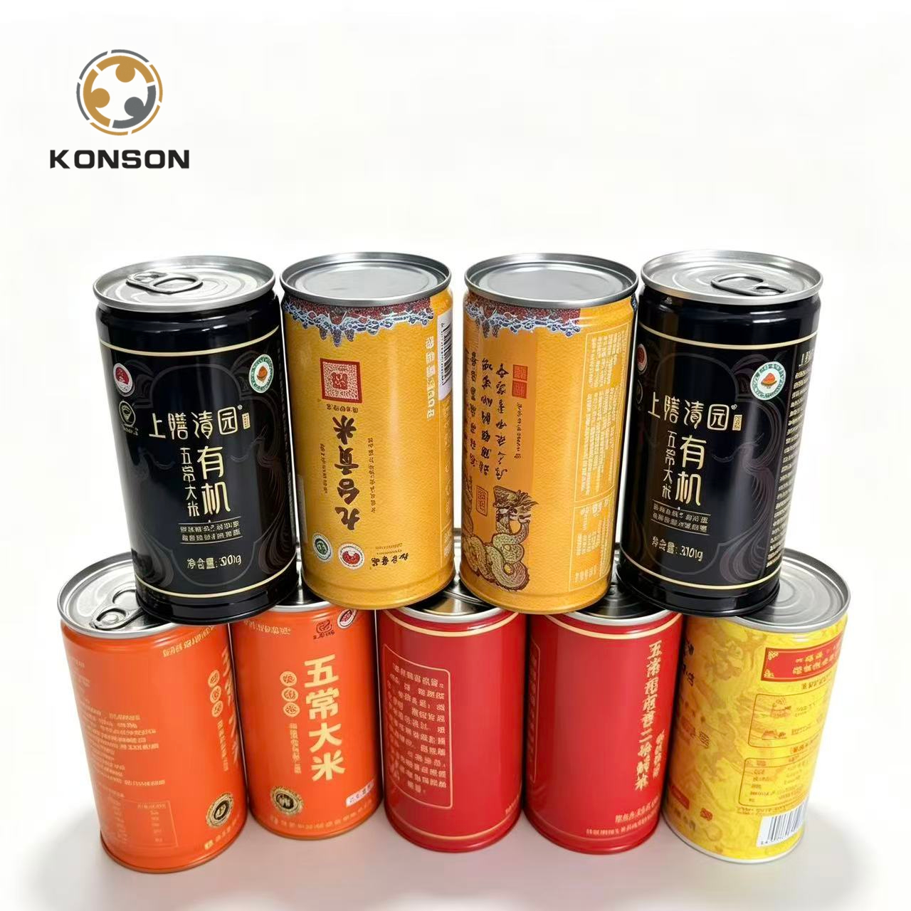 rice tin cans