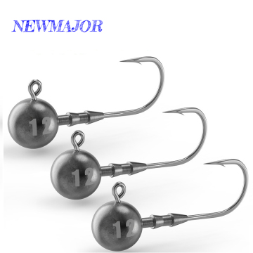 newmajor t-tail soft bait jig hooks สำหรับแม่น้ำและทะเลสาบ
