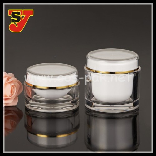 Round Acrylic Cream Jar Cosmetic Packaging Jars