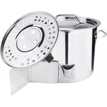 Pote de vapor de tamale de acero inoxidable 40QT