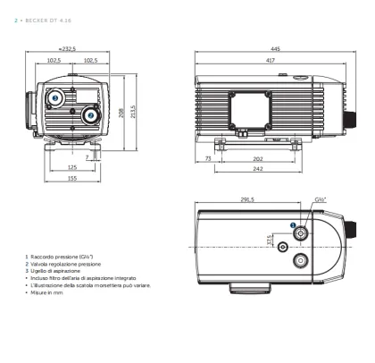 DT4.16 Becker Vacuum Pump Advanced Technology