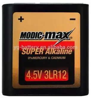 Modic-max Super Alkaline Battery 4.5V 3LR12 Primary Battery for Lanterns